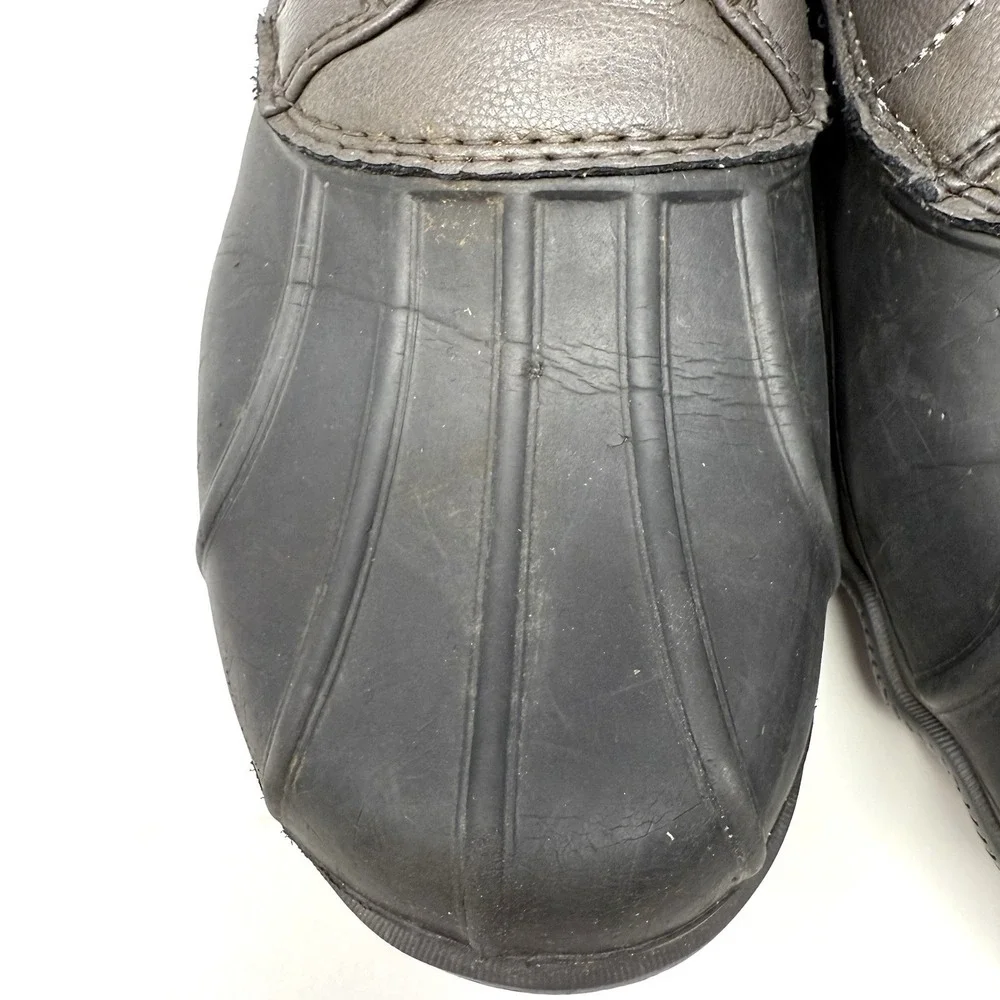 Sperry Men's‎ Avenue Duck Waterproof Boots GREY/BLACK - Size 10 Rain Snow